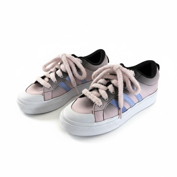 Adidas Bravada 2.0 Platform Sneakers Women's Sz 7 Pink - Picture 1 of 8